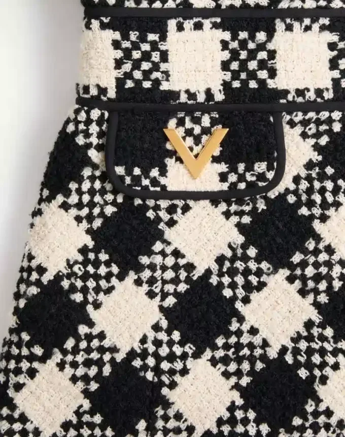 Vestido Damier Tweed Vestido Damier Tweed