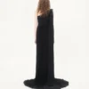 VESTIDO LARGO DE GEORGETTE LIGERO BORDADO VESTIDO LARGO DE GEORGETTE LIGERO BORDADO
