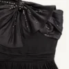 VESTIDO LARGO DE GEORGETTE LIGERO BORDADO VESTIDO LARGO DE GEORGETTE LIGERO BORDADO