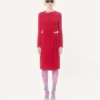 Vestido midi bordado Cady Couture Vestido midi bordado Cady Couture