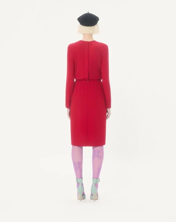 Vestido midi bordado Cady Couture Vestido midi bordado Cady Couture