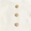 Vestido midi de crepé couture
