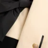 Vestido midi de crepé de lana