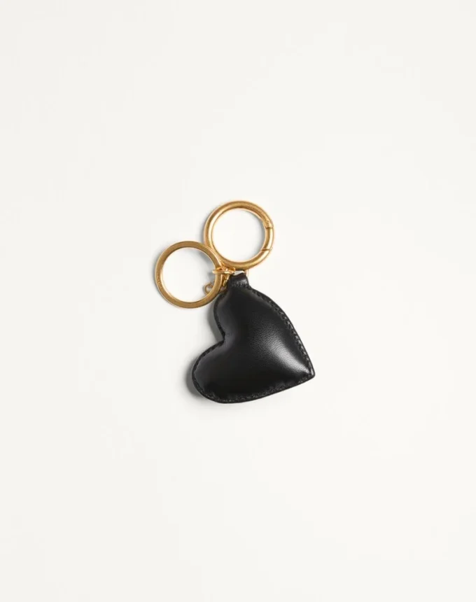 VG Coeur De Chat Colgante para bolso con llavero en napa, cuentas y cristales VG Coeur De Chat Colgante para bolso con llavero en napa, cuentas y cristales