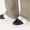 Zapatillas abiertas de piel de becerro