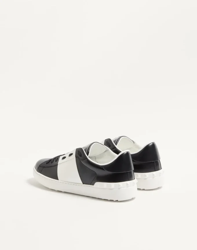Zapatillas abiertas de piel de becerro