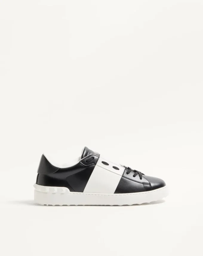 Zapatillas abiertas de piel de becerro