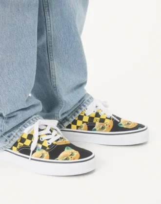 Zapatillas bajas de tela Valentino Garavani y Vans con estampado VLogo Checkerboard y Le Chat De La Maison