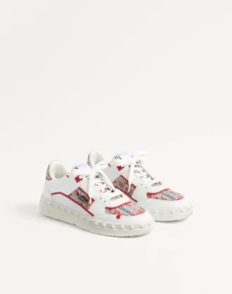 Zapatillas bajas Freedots de piel de becerro y tejido Voyage Imaginaire