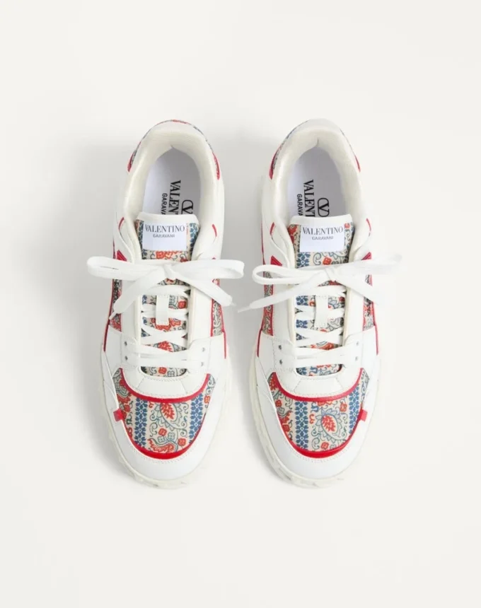 Zapatillas bajas Freedots de piel de becerro y tejido Voyage Imaginaire Zapatillas bajas Freedots de piel de becerro y tejido Voyage Imaginaire