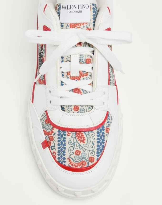 Zapatillas bajas Freedots de piel de becerro y tejido Voyage Imaginaire Zapatillas bajas Freedots de piel de becerro y tejido Voyage Imaginaire