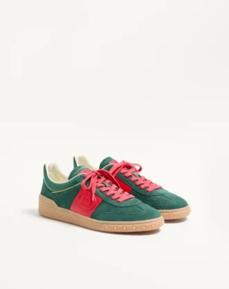 Zapatillas bajas Upvillage en piel serrada y piel de becerro napa Zapatillas bajas Upvillage en piel serrada y piel de becerro napa