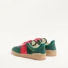 Zapatillas bajas Upvillage en piel serrada y piel de becerro napa Zapatillas bajas Upvillage en piel serrada y piel de becerro napa