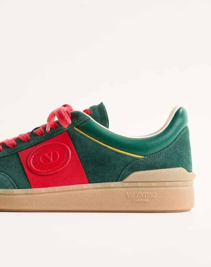 Zapatillas bajas Upvillage en piel serrada y piel de becerro napa Zapatillas bajas Upvillage en piel serrada y piel de becerro napa