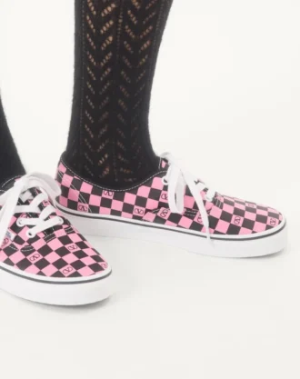 Zapatillas bajas Valentino Garavani y Vans de tela con estampado de damero VLogo