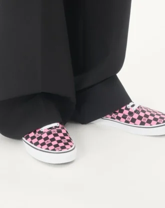 Zapatillas bajas Valentino Garavani y Vans de tela con estampado de damero VLogo