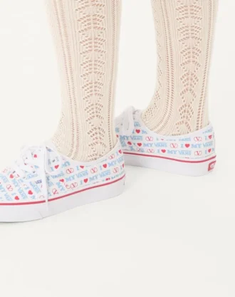Zapatillas bajas Valentino Garavani y Vans en tejido con estampado Valentino Vans Love