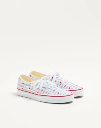 Zapatillas bajas Valentino Garavani y Vans en tejido con estampado Valentino Vans Love