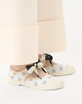 Zapatillas de tela tipo bailarina Bay By Bay con estampado Le Chat De La Maison