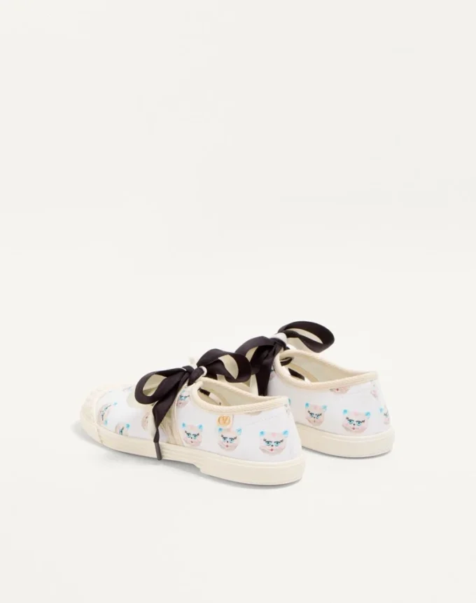 Zapatillas de tela tipo bailarina Bay By Bay con estampado Le Chat De La Maison