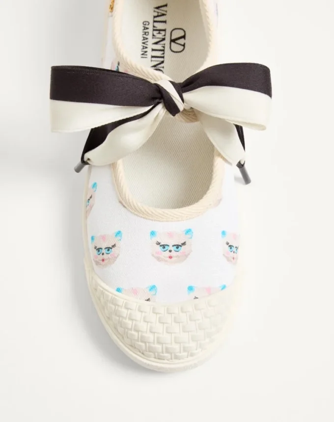 Zapatillas de tela tipo bailarina Bay By Bay con estampado Le Chat De La Maison