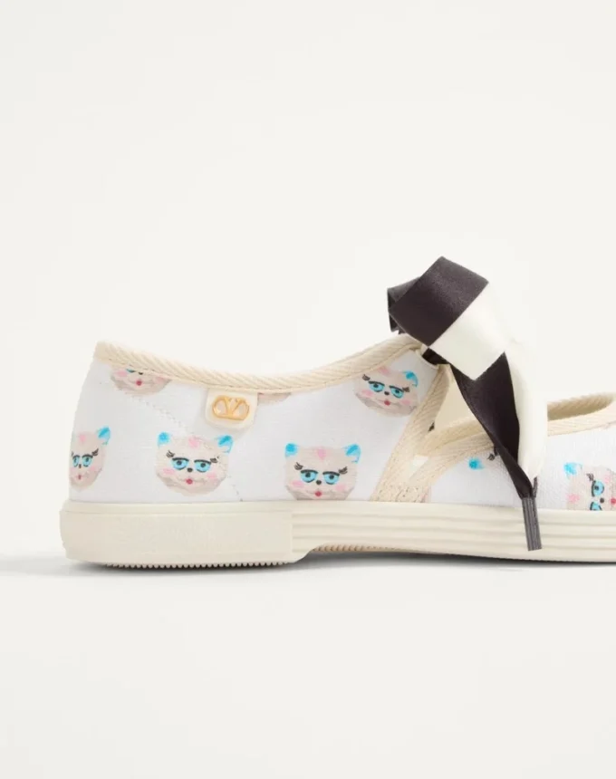 Zapatillas de tela tipo bailarina Bay By Bay con estampado Le Chat De La Maison