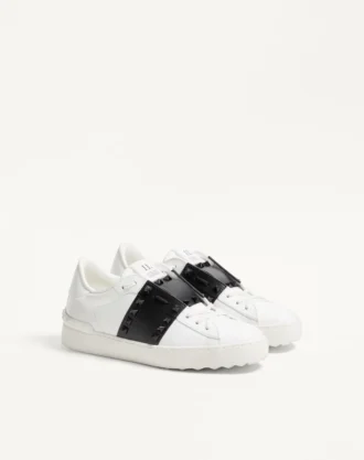 Zapatillas Rockstud Untitled en piel de becerro con tachuelas tonales