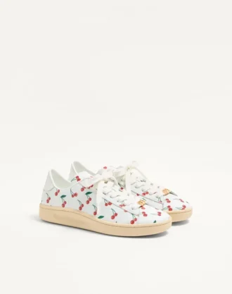 Zapatillas Royco en piel de becerro napa con estampado Cherryfic