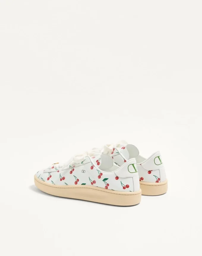 Zapatillas Royco en piel de becerro napa con estampado Cherryfic Zapatillas Royco en piel de becerro napa con estampado Cherryfic