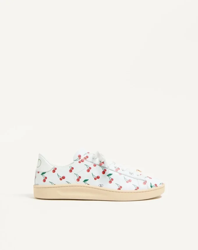 Zapatillas Royco en piel de becerro napa con estampado Cherryfic Zapatillas Royco en piel de becerro napa con estampado Cherryfic