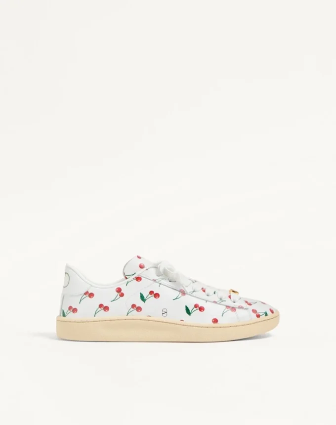 Zapatillas Royco en piel de becerro napa con estampado Cherryfic Zapatillas Royco en piel de becerro napa con estampado Cherryfic