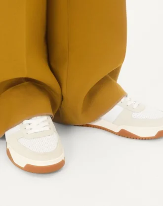 Zapatillas Sparry de piel serrada y napa