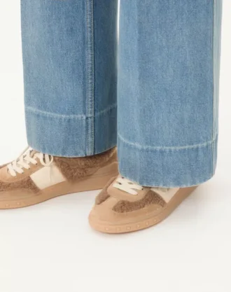 Zapatillas Upvillage de lana y piel crust