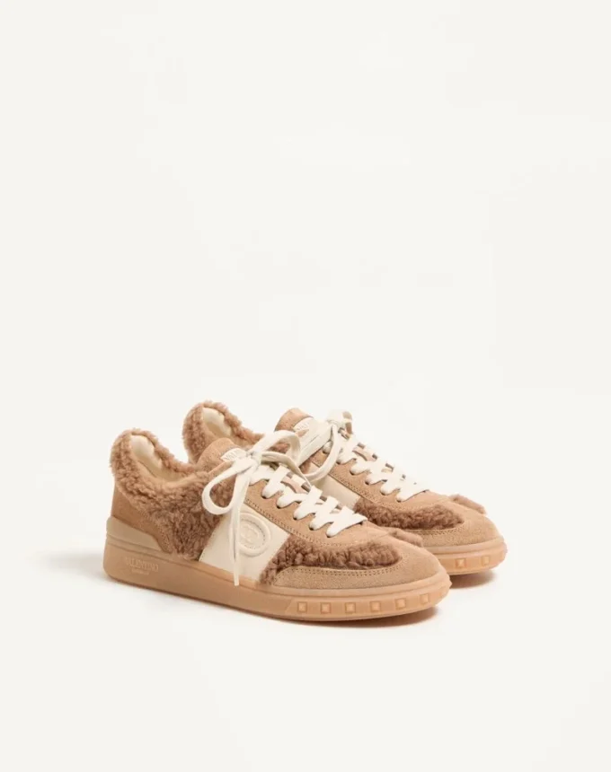 Zapatillas Upvillage de lana y piel crust Zapatillas Upvillage de lana y piel crust