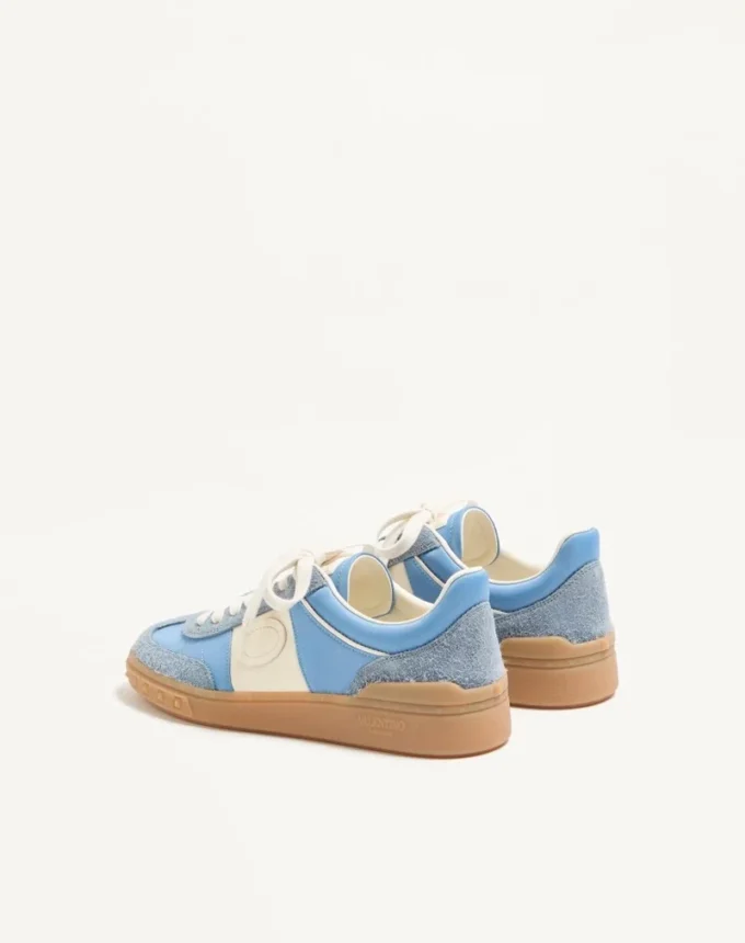 Zapatillas Upvillage en piel crust con banda de piel de becerro napa Zapatillas Upvillage en piel crust con banda de piel de becerro napa