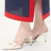 Zapatos de salón Bowow con talón abierto en piel de cabrito de 85 mm Zapatos de salón Bowow con talón abierto en piel de cabrito de 85 mm
