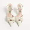 Zapatos de salón Bowow con talón abierto en piel de cabrito de 85 mm Zapatos de salón Bowow con talón abierto en piel de cabrito de 85 mm