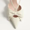 Zapatos de salón Bowow con talón abierto en piel de cabrito de 85 mm Zapatos de salón Bowow con talón abierto en piel de cabrito de 85 mm