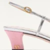 Zapatos de salón Bowow con talón abierto en tejido moiré de 45 mm Zapatos de salón Bowow con talón abierto en tejido moiré de 45 mm