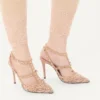 Zapatos de salón con tiras y tachuelas Rockstud de 100 mm