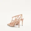 Zapatos de salón con tiras y tachuelas Rockstud de 100 mm