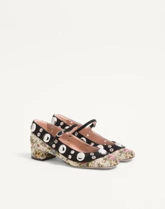 Zapatos de salón Mary Jane Nellcôte en tejido jacquard floral Papier de 30 mm