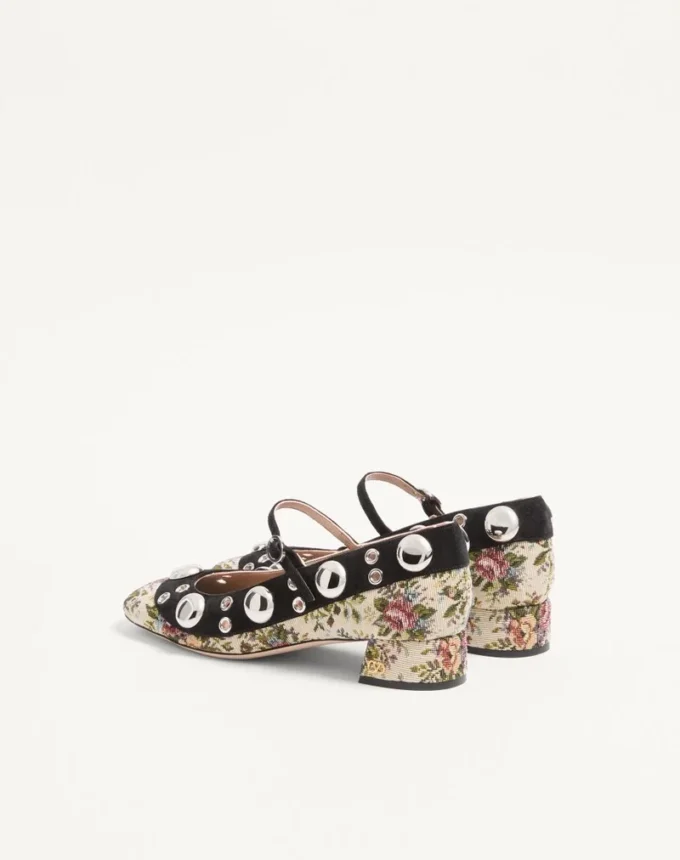 Zapatos de salón Mary Jane Nellcôte en tejido jacquard floral Papier de 30 mm Zapatos de salón Mary Jane Nellcôte en tejido jacquard floral Papier de 30 mm