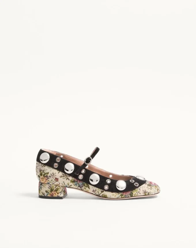 Zapatos de salón Mary Jane Nellcôte en tejido jacquard floral Papier de 30 mm Zapatos de salón Mary Jane Nellcôte en tejido jacquard floral Papier de 30 mm