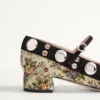 Zapatos de salón Mary Jane Nellcôte en tejido jacquard floral Papier de 30 mm Zapatos de salón Mary Jane Nellcôte en tejido jacquard floral Papier de 30 mm