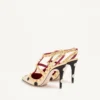 Zapatos de salón Rockstud con bordado Plus de Pois 100 mm