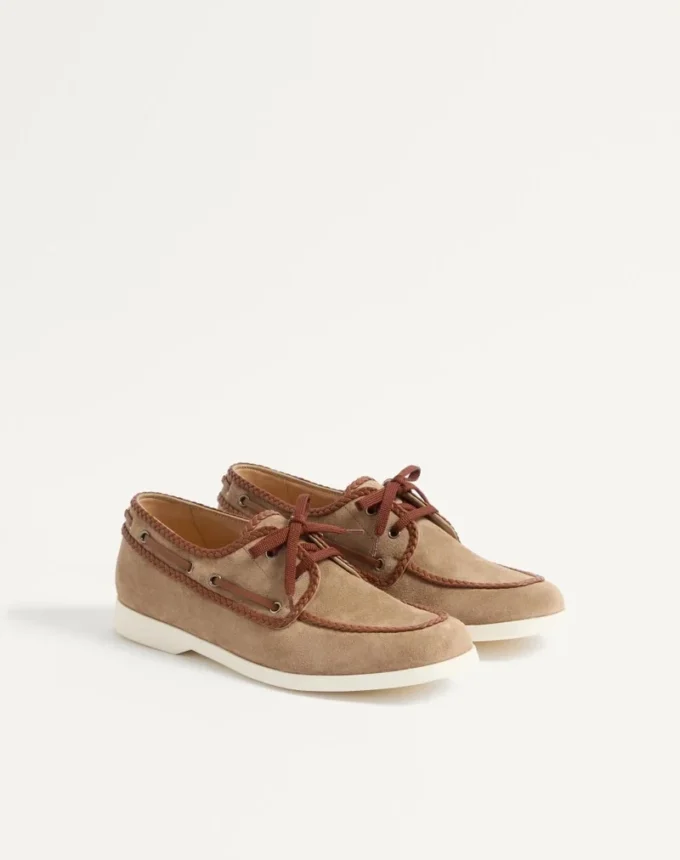 Zapatos náuticos Palm Avenue de piel crust y napa
