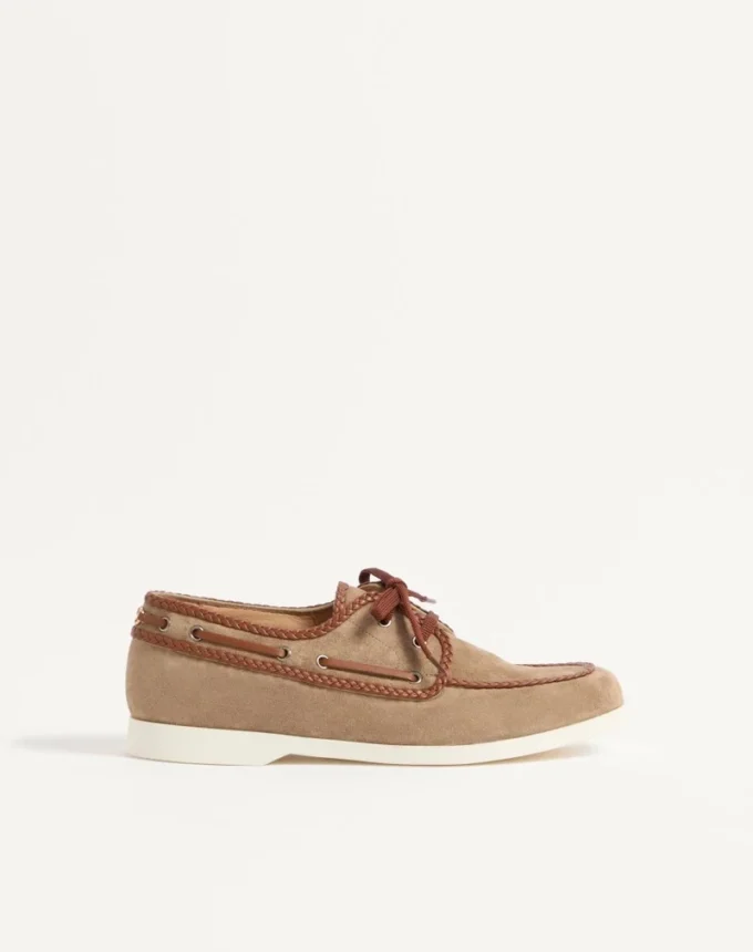 Zapatos náuticos Palm Avenue de piel crust y napa